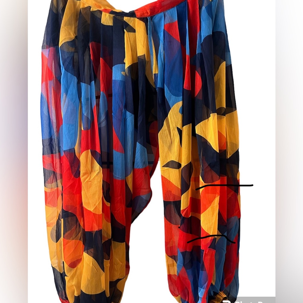 Multicolored sheer shirt